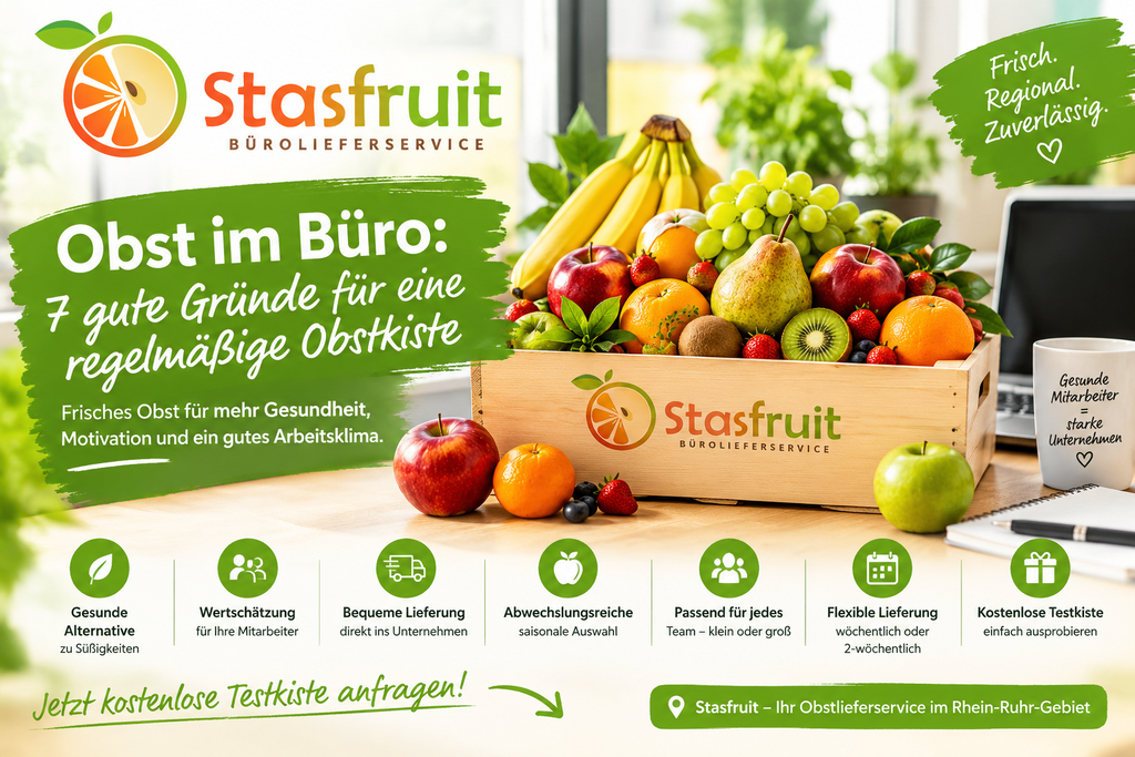 Stasfruit Obstkiste für unternehmen im Rhein-Ruhr-Gebiet
